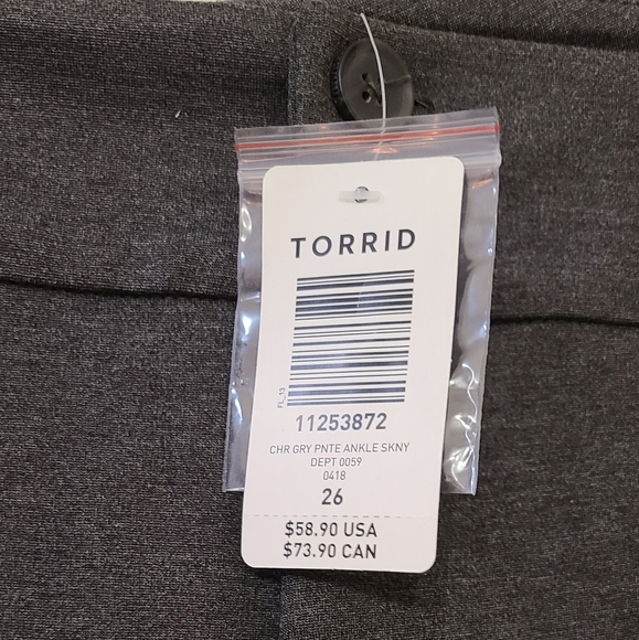 TORRID NWT 26R Studio Stretch Ankle Skinny - Picture 4 of 6